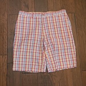ProTour men's plaid seersucker shorts size 36